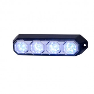MODRÝ STROBOSKOP 4LED /E9/