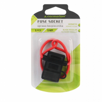 HERMETICKÝ DRŽÁK POJISTEK UNI, KABEL 30 CM, ČTVERCOVÝ 1,8 MM