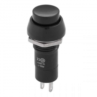 KULATÝ KNOFLÍK ČERNÝ