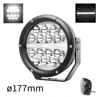 52W LED KULATÝ REFLEKTOR /191x177mm/ S POZIČNÝM SVĚTLEM...