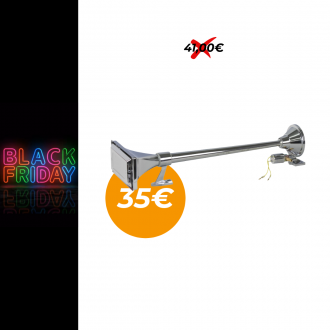 KLAKSON /CHROMOVÝ/ 64CM (BEZ KOMPRESORU)