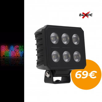 60W LED pracovní světlo /3000K, 4500K, 6200K/ 13cm ECE R10