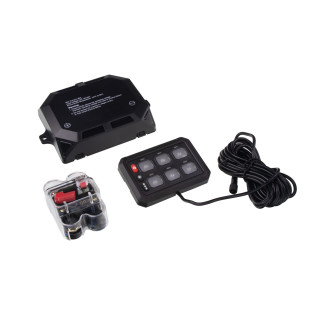 Multiprepínač 6-okruhový 12 V / 24 V – max. 60 A s RGB...