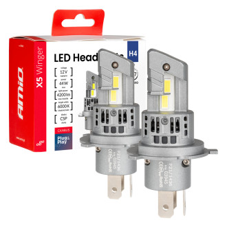 LED žiarovky Headlights X5-series WINGER H4 6000K Plug...