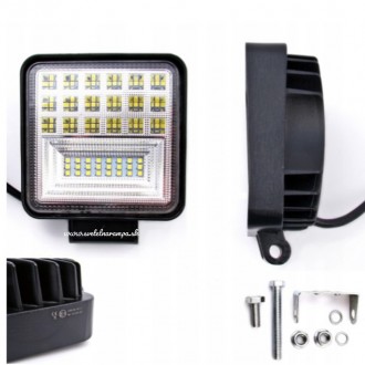 126W LED PRACOVNÍ SVĚTLO CREE 10CM /COMBO/ EMC E9 R10